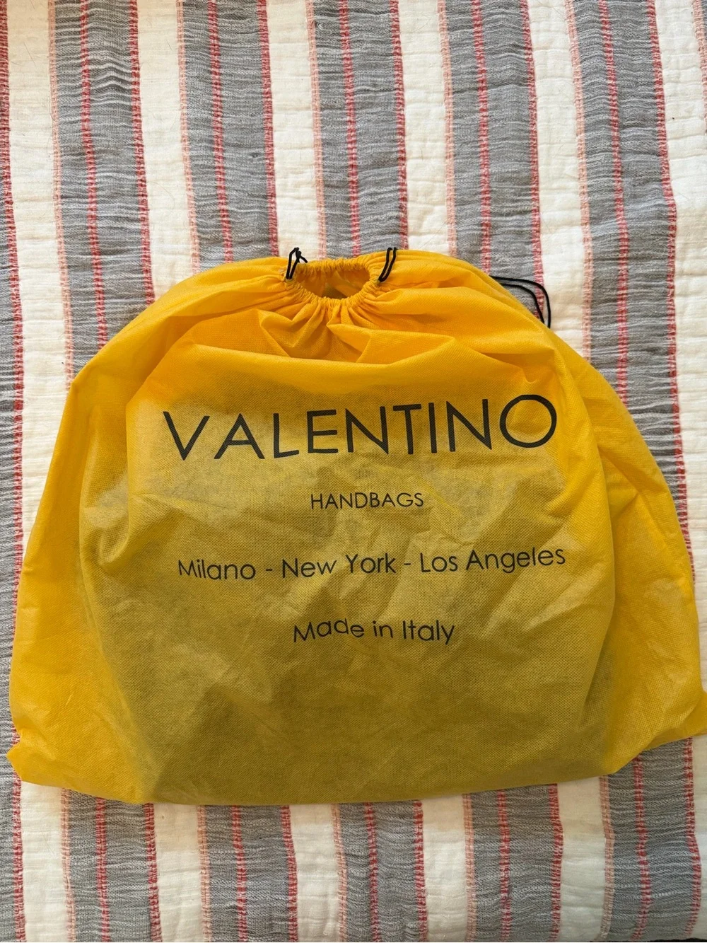 Valentino Black Studded V Tassel Leather Hobo